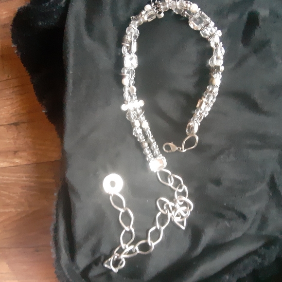 Belt~Vintage Gemstone & Silver Metal c - Picture 4 of 10